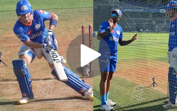[Watch] SKY's Special Lesson On Iconic Supla Shot For MI's Talented Youngster Brevis 